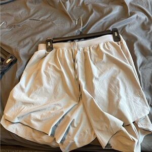 lululemon athletica Light Gray Athletic Shorts